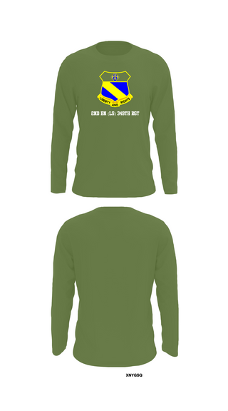 Long Sleeve Performance Shirt, 2nd BN (LS) 349th RGT, , Teamtime, Team time, sublimation, custom sports apparel, team uniforms, spirit wear, spiritwear, sports uniforms, custom shirts, team store, custom team store, fundraiser sports, apparel fundraiser