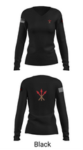 593rd esc 84588432 Women's Long Sleeve V-neck Shirt - 37