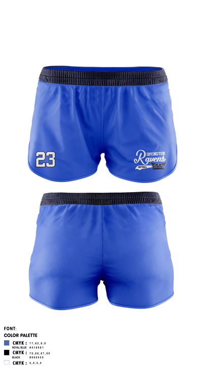 Irvington Preparatory Academy Softball 81081821 Women's Shorts - 3