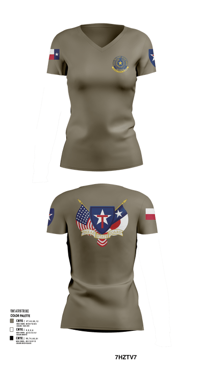 2BN, 3BDE TXSG 13145018 Women's Short Sleeve V-neck Shirt - 103 (1)