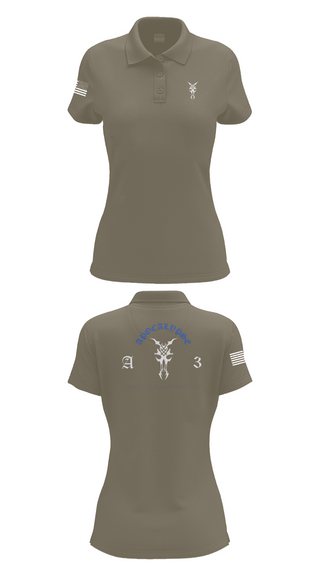 Womens Short Sleeve Performance Polo, Apocalypse Platoon, , Teamtime, Team time, sublimation, custom sports apparel, team uniforms, spirit wear, spiritwear, sports uniforms, custom shirts, team store, custom team store, fundraiser sports, apparel fundraiser
