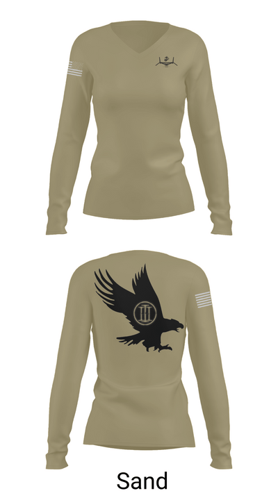 MVIM Level 3 52585841 Women's Long Sleeve V-neck Shirt - 97