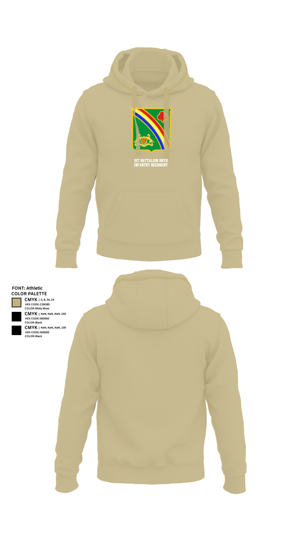 Hoodie, 1st Battalion 69th Infantry Regiment, Army, Teamtime, Team time, sublimation, custom sports apparel, team uniforms, spirit wear, spiritwear, sports uniforms, custom shirts, team store, custom team store, fundraiser sports, apparel fundraiser