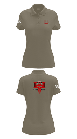 Womens Short Sleeve Performance Polo, CESD Bravo 35th Engineer Battalion, , Teamtime, Team time, sublimation, custom sports apparel, team uniforms, spirit wear, spiritwear, sports uniforms, custom shirts, team store, custom team store, fundraiser sports, apparel fundraiser