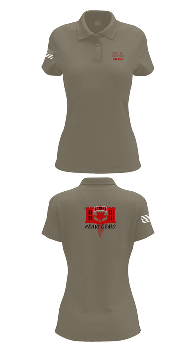 CESD Bravo 35th Engineer Battalion 45351759 Women's Short Sleeve Performance Polo  - 75