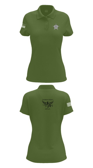 Womens Short Sleeve Performance Polo, Rockbridge County SWAT, , Teamtime, Team time, sublimation, custom sports apparel, team uniforms, spirit wear, spiritwear, sports uniforms, custom shirts, team store, custom team store, fundraiser sports, apparel fundraiser