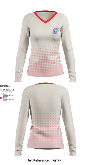Womens Long Sleeve Vneck Shirt, Blind Brook Volleyball, Women's Volleyball, Teamtime, Team time, sublimation, custom sports apparel, team uniforms, spirit wear, spiritwear, sports uniforms, custom shirts, team store, custom team store, fundraiser sports, apparel fundraiser