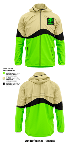 Windbreaker, Bigfoot Wines Lawn Care LLC, , Teamtime, Team time, sublimation, custom sports apparel, team uniforms, spirit wear, spiritwear, sports uniforms, custom shirts, team store, custom team store, fundraiser sports, apparel fundraiser