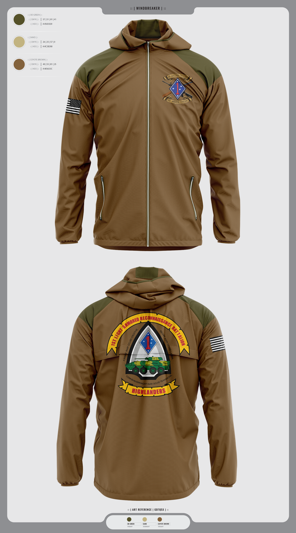 Windbreaker, 1LAR, Marines, Teamtime, Team time, sublimation, custom sports apparel, team uniforms, spirit wear, spiritwear, sports uniforms, custom shirts, team store, custom team store, fundraiser sports, apparel fundraiser