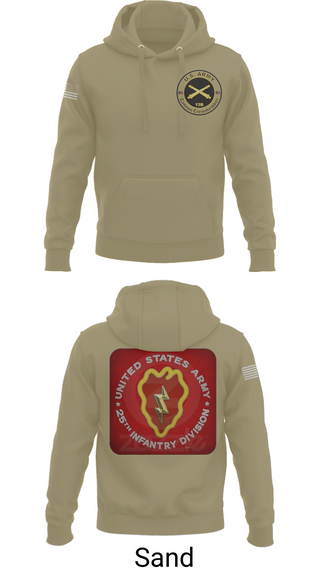 Hoodie, 25th infantry division C-Btry 1/8 FA, , Teamtime, Team time, sublimation, custom sports apparel, team uniforms, spirit wear, spiritwear, sports uniforms, custom shirts, team store, custom team store, fundraiser sports, apparel fundraiser