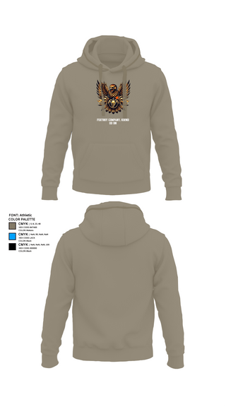Hoodie, Foxtrot Company, 832nd OD BN, Army, Teamtime, Team time, sublimation, custom sports apparel, team uniforms, spirit wear, spiritwear, sports uniforms, custom shirts, team store, custom team store, fundraiser sports, apparel fundraiser