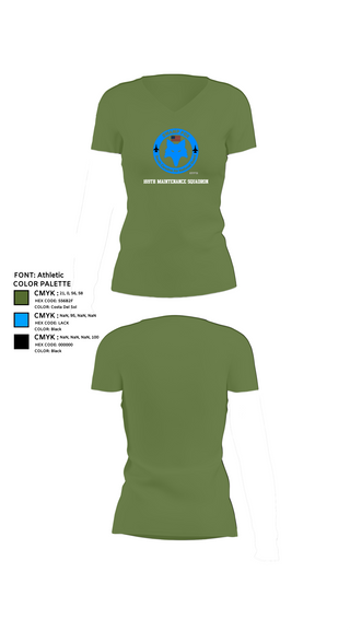 Womens Short Sleeve Vneck Shirt, 169th Maintenance Squadron, , Teamtime, Team time, sublimation, custom sports apparel, team uniforms, spirit wear, spiritwear, sports uniforms, custom shirts, team store, custom team store, fundraiser sports, apparel fundraiser