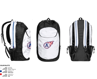 Gear Bag, Blue comets, Track & Field, Teamtime, Team time, sublimation, custom sports apparel, team uniforms, spirit wear, spiritwear, sports uniforms, custom shirts, team store, custom team store, fundraiser sports, apparel fundraiser