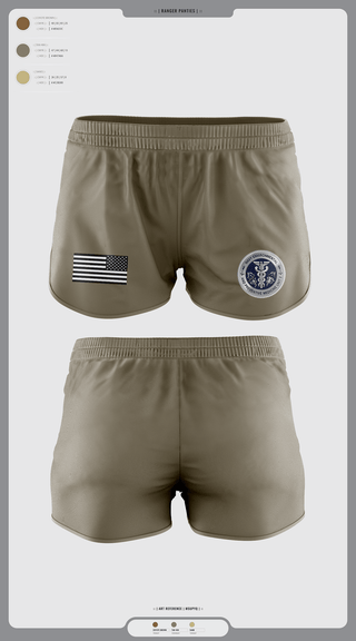 Ranger Panties, PREVENTATIVE MEDICINE, , Teamtime, Team time, sublimation, custom sports apparel, team uniforms, spirit wear, spiritwear, sports uniforms, custom shirts, team store, custom team store, fundraiser sports, apparel fundraiser