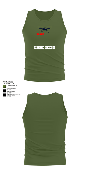 Tank Top, DRONE RECON, , Teamtime, Team time, sublimation, custom sports apparel, team uniforms, spirit wear, spiritwear, sports uniforms, custom shirts, team store, custom team store, fundraiser sports, apparel fundraiser