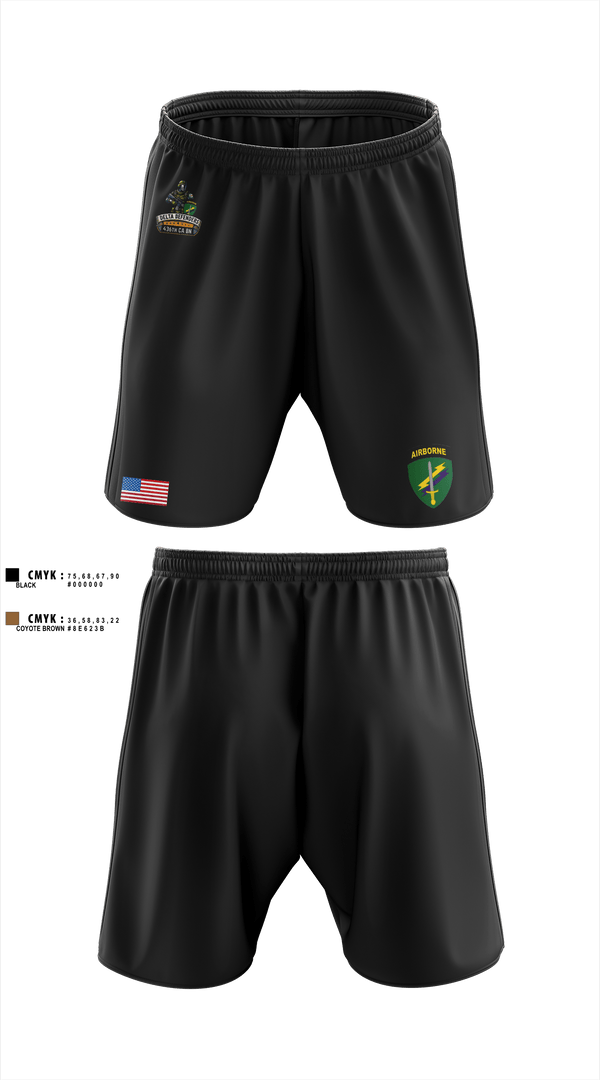 Athletic Shorts With Pockets, D Co 436th CA BN, , Teamtime, Team time, sublimation, custom sports apparel, team uniforms, spirit wear, spiritwear, sports uniforms, custom shirts, team store, custom team store, fundraiser sports, apparel fundraiser