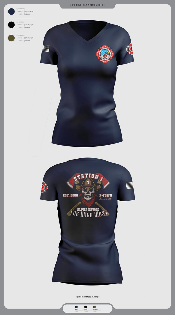 Womens Short Sleeve Vneck Shirt, PVFR, Fire Department, Teamtime, Team time, sublimation, custom sports apparel, team uniforms, spirit wear, spiritwear, sports uniforms, custom shirts, team store, custom team store, fundraiser sports, apparel fundraiser
