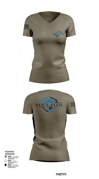 Helius Women's Short Sleeve V-neck Shirt - 2