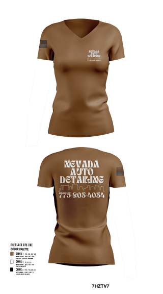 Womens Short Sleeve Vneck Shirt, Nevada auto detailing, , Teamtime, Team time, sublimation, custom sports apparel, team uniforms, spirit wear, spiritwear, sports uniforms, custom shirts, team store, custom team store, fundraiser sports, apparel fundraiser