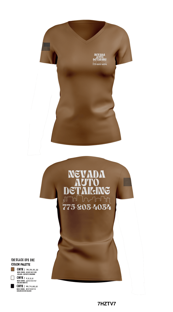 Womens Short Sleeve Vneck Shirt, Nevada auto detailing, , Teamtime, Team time, sublimation, custom sports apparel, team uniforms, spirit wear, spiritwear, sports uniforms, custom shirts, team store, custom team store, fundraiser sports, apparel fundraiser