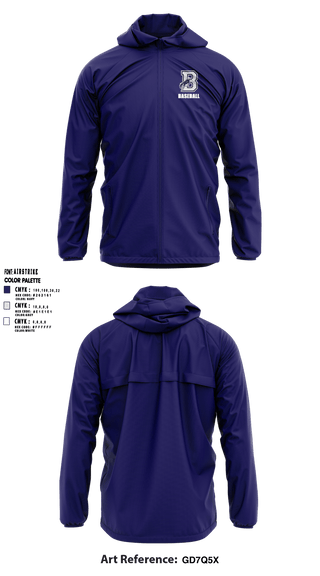 Windbreaker, Burrillville High School Broncos Baseball, Baseball, Teamtime, Team time, sublimation, custom sports apparel, team uniforms, spirit wear, spiritwear, sports uniforms, custom shirts, team store, custom team store, fundraiser sports, apparel fundraiser