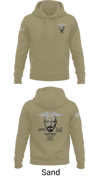 Hoodie, Heisenberg’s, Army, Teamtime, Team time, sublimation, custom sports apparel, team uniforms, spirit wear, spiritwear, sports uniforms, custom shirts, team store, custom team store, fundraiser sports, apparel fundraiser