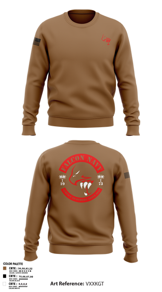 Crew Neck Sweatshirt, Falcon Navy, , Teamtime, Team time, sublimation, custom sports apparel, team uniforms, spirit wear, spiritwear, sports uniforms, custom shirts, team store, custom team store, fundraiser sports, apparel fundraiser
