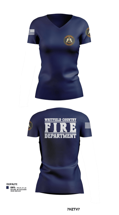 Station 12 TRT 63854404 Women's Short Sleeve V-neck Shirt - 114