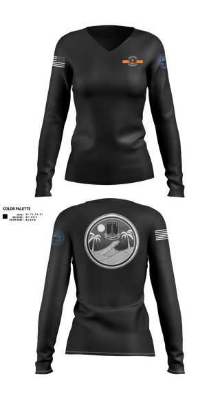 Womens Long Sleeve Vneck Shirt, SIGNAL, MDEB, 3MDTF, , Teamtime, Team time, sublimation, custom sports apparel, team uniforms, spirit wear, spiritwear, sports uniforms, custom shirts, team store, custom team store, fundraiser sports, apparel fundraiser