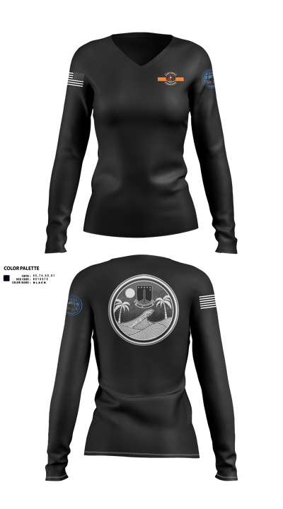 SIGNAL, MDEB, 3MDTF 41391817 Women's Long Sleeve V-neck Shirt - 41