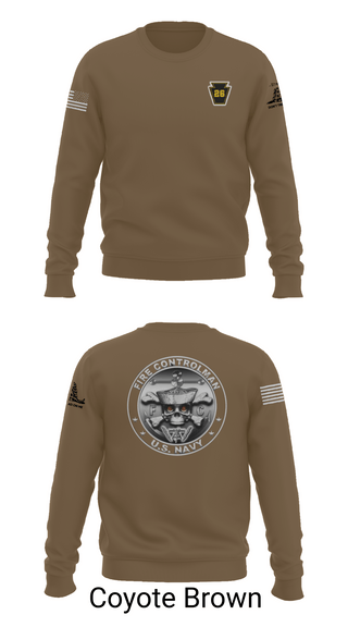Crew Neck Sweatshirt, Fire Controlman, Navy, Teamtime, Team time, sublimation, custom sports apparel, team uniforms, spirit wear, spiritwear, sports uniforms, custom shirts, team store, custom team store, fundraiser sports, apparel fundraiser