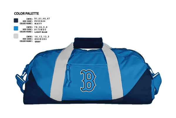 Duffle Bag, Beacon Bluedemons, Baseball, Teamtime, Team time, sublimation, custom sports apparel, team uniforms, spirit wear, spiritwear, sports uniforms, custom shirts, team store, custom team store, fundraiser sports, apparel fundraiser