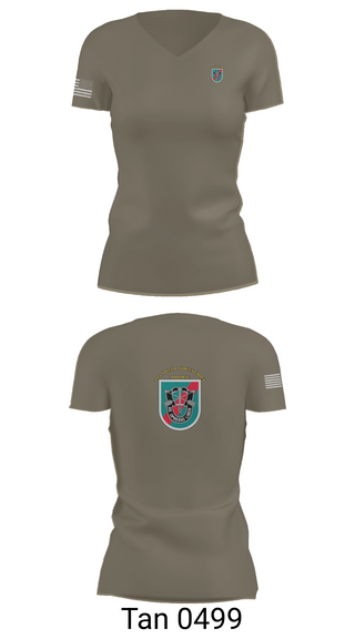Womens Short Sleeve Vneck Shirt, , Army, Teamtime, Team time, sublimation, custom sports apparel, team uniforms, spirit wear, spiritwear, sports uniforms, custom shirts, team store, custom team store, fundraiser sports, apparel fundraiser
