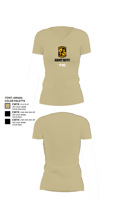 VFMC 76664769 Women's Short Sleeve V-neck Shirt - 84