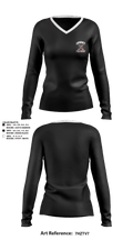 Rockwood Summit Falcons Field Hockey 31240384 Women's Long Sleeve V-neck Shirt - 3