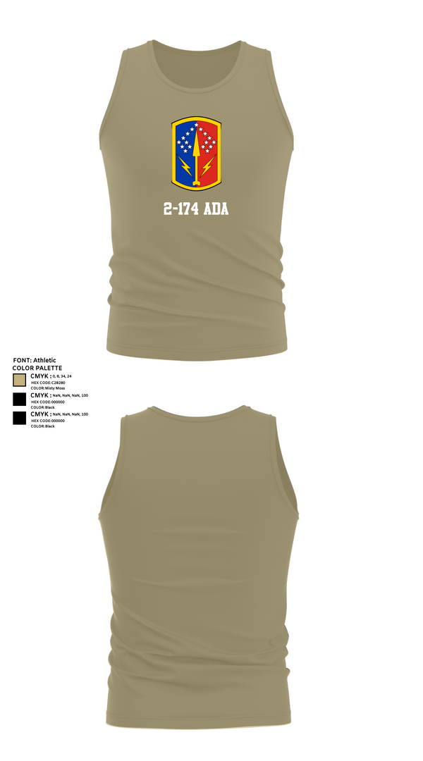 Tank Top, 2-174 ADA, Army, Teamtime, Team time, sublimation, custom sports apparel, team uniforms, spirit wear, spiritwear, sports uniforms, custom shirts, team store, custom team store, fundraiser sports, apparel fundraiser