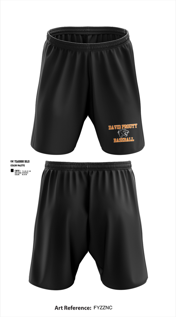 Athletic Shorts With Pockets, David Prouty Panthers Baseball, Baseball, Teamtime, Team time, sublimation, custom sports apparel, team uniforms, spirit wear, spiritwear, sports uniforms, custom shirts, team store, custom team store, fundraiser sports, apparel fundraiser
