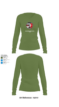 Howar Middle School Track & Field 69714419 Women's Long Sleeve V-neck Shirt - 17