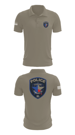 Short Sleeve Performance Polo, Cypress- Fairbanks ISD Police Department, Police, Teamtime, Team time, sublimation, custom sports apparel, team uniforms, spirit wear, spiritwear, sports uniforms, custom shirts, team store, custom team store, fundraiser sports, apparel fundraiser