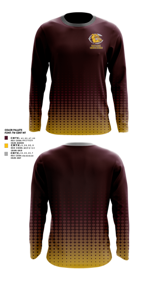 Long Sleeve Performance Shirt, West Allis Junior Bulldogs, , Teamtime, Team time, sublimation, custom sports apparel, team uniforms, spirit wear, spiritwear, sports uniforms, custom shirts, team store, custom team store, fundraiser sports, apparel fundraiser