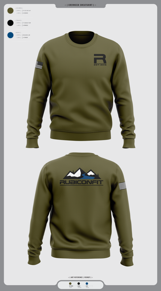 Crew Neck Sweatshirt, RubiconFit, , Teamtime, Team time, sublimation, custom sports apparel, team uniforms, spirit wear, spiritwear, sports uniforms, custom shirts, team store, custom team store, fundraiser sports, apparel fundraiser