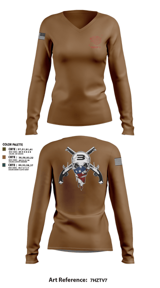 Womens Long Sleeve Vneck Shirt, Special Boat Team 22, , Teamtime, Team time, sublimation, custom sports apparel, team uniforms, spirit wear, spiritwear, sports uniforms, custom shirts, team store, custom team store, fundraiser sports, apparel fundraiser