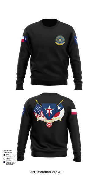 Crew Neck Sweatshirt, 2BN, 3BDE TXSG, , Teamtime, Team time, sublimation, custom sports apparel, team uniforms, spirit wear, spiritwear, sports uniforms, custom shirts, team store, custom team store, fundraiser sports, apparel fundraiser