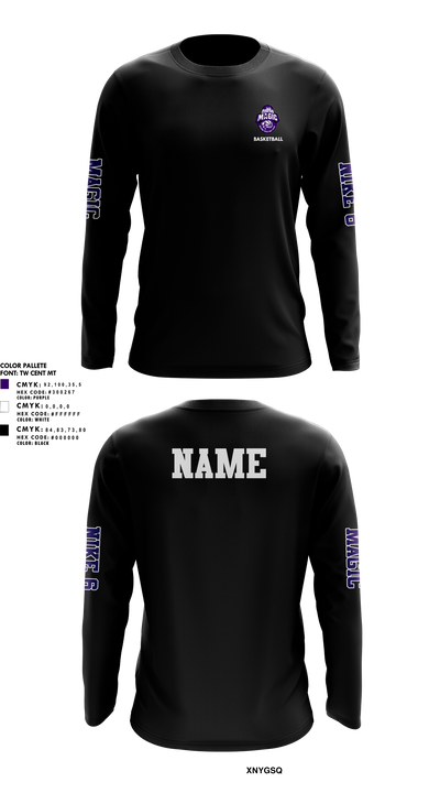 Northwest Magic Basketball 74207630 Long Sleeve Performance Shirt 11
