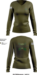 Enchanted landscaping 90750429 Women's Long Sleeve V-neck Shirt - 33
