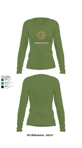 Montgomery County Police CNT 46228172 Women's Long Sleeve V-neck Shirt - 40