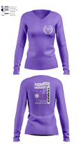 Monroe Woodbury 23360054 Women's Long Sleeve V-neck Shirt - 7