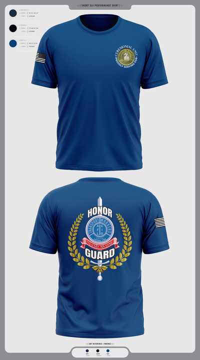 Twu Local 100 Ceremonial Unit & Honor Guard 29961130 Short Sleeve Performance Shirt - 3