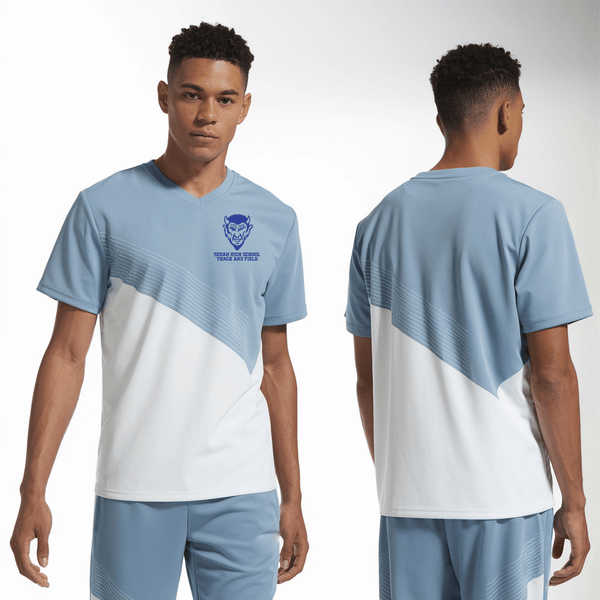 Womens Short Sleeve Vneck Shirt, Sedan High School Track and Field, Track & Field, Teamtime, Team time, sublimation, custom sports apparel, team uniforms, spirit wear, spiritwear, sports uniforms, custom shirts, team store, custom team store, fundraiser sports, apparel fundraiser
