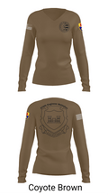 132d MRBC, 579th EN BN, 49th MP DIV 50518216 Women's Long Sleeve V-neck Shirt - 16